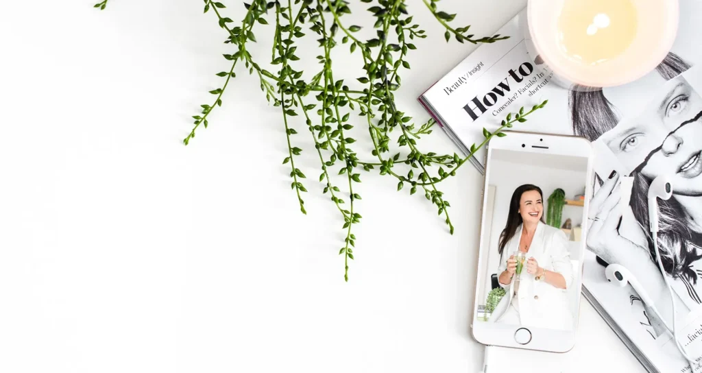 Contact Kelly Sparkes flatlay